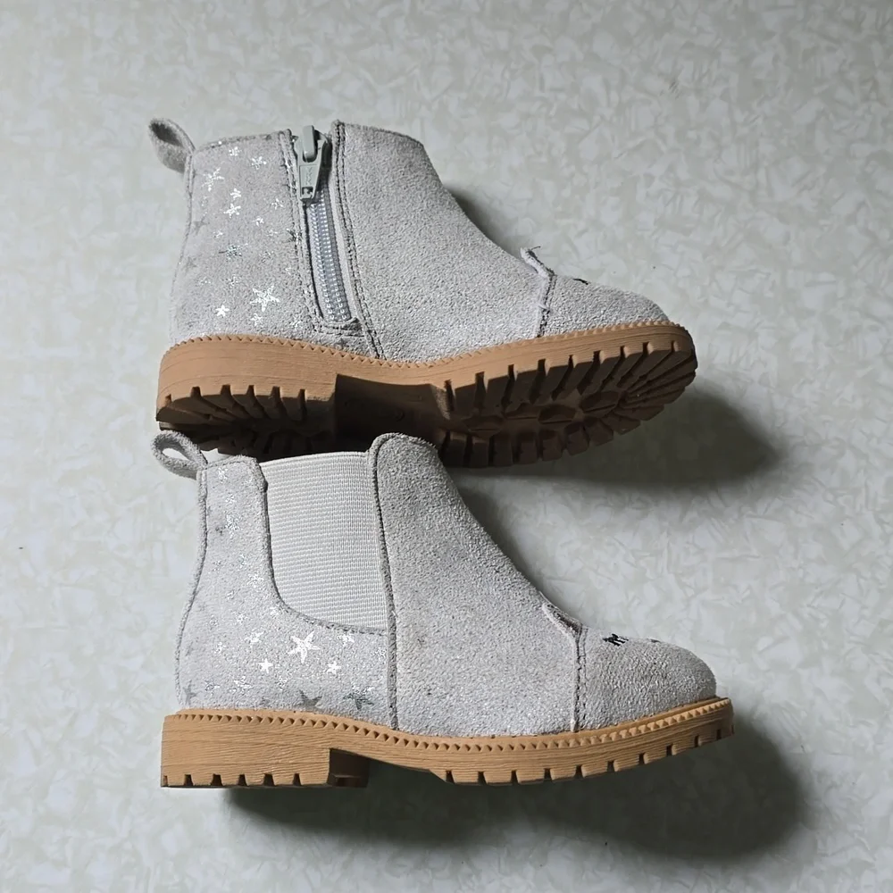 Toddler Grey Unicorn ankle boots Size 7‎